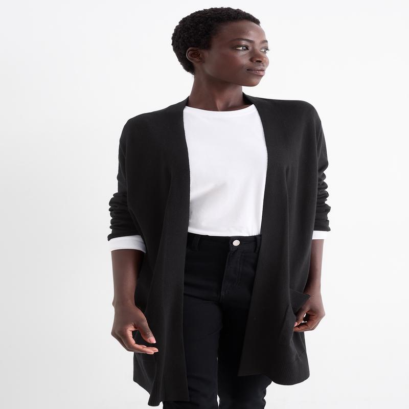 Long cardigan - black