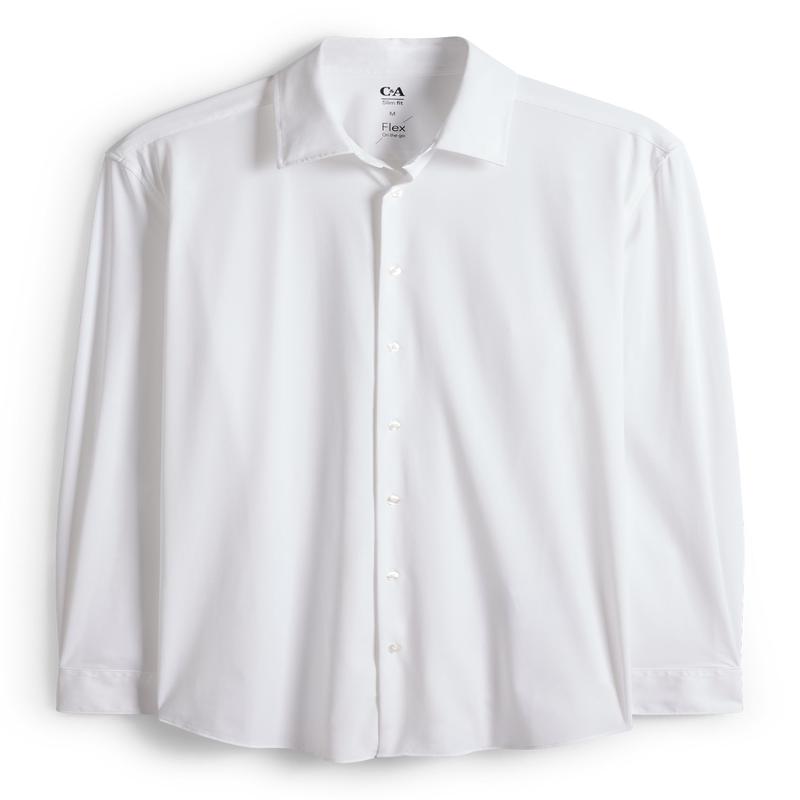 Business shirt - slim fit - Kent collar - Flex - white