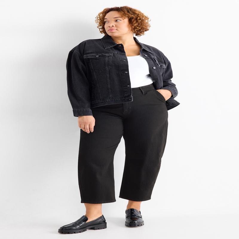 Balloon jeans - high waist - black