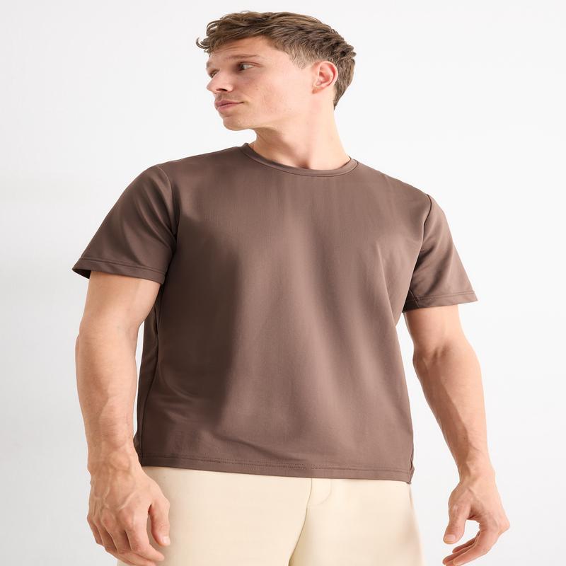 Active T-shirt - regular fit - khaki