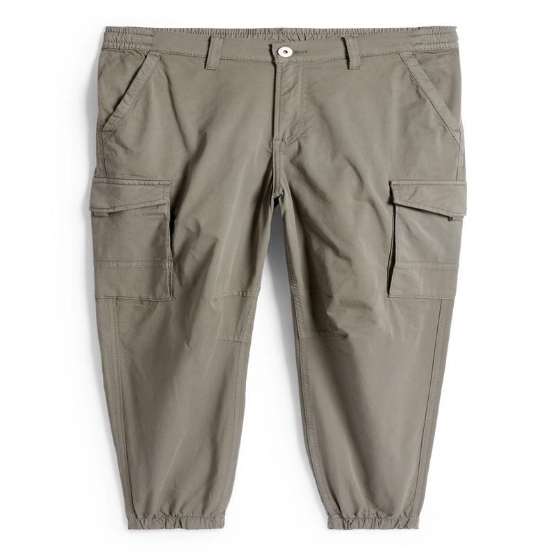 Cargo trousers - relaxed fit - dark gray