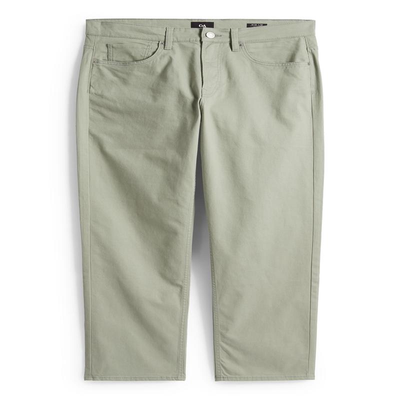 Trousers - regular fit - light green