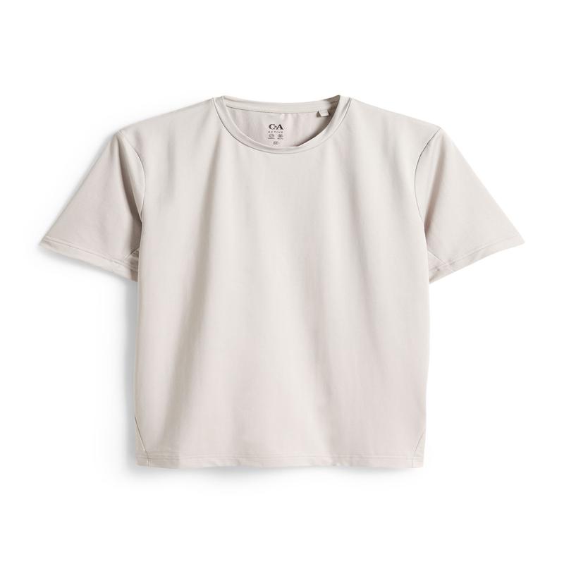 Active T-shirt - regular fit - gray