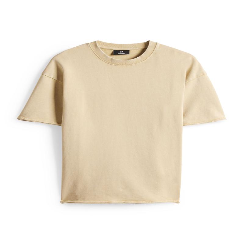 T-shirt - relaxed fit - beige