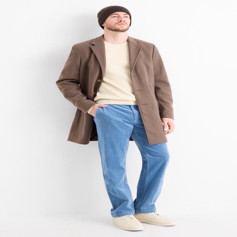 Corduroy chinos - regular fit - light blue
