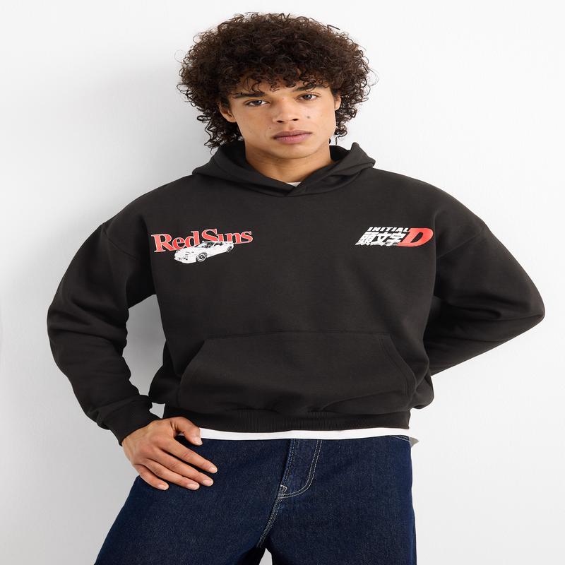 Hoodie - Initial D - black