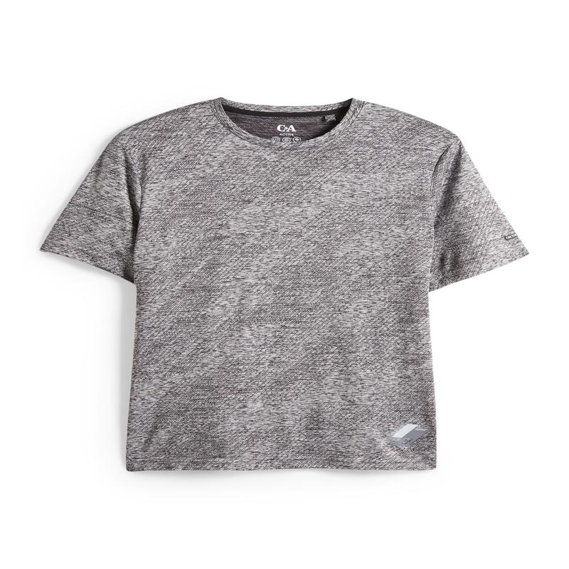 Technical top - regular fit - black / gray