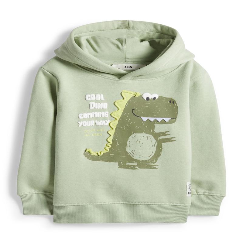 Dino - hoodie - light green