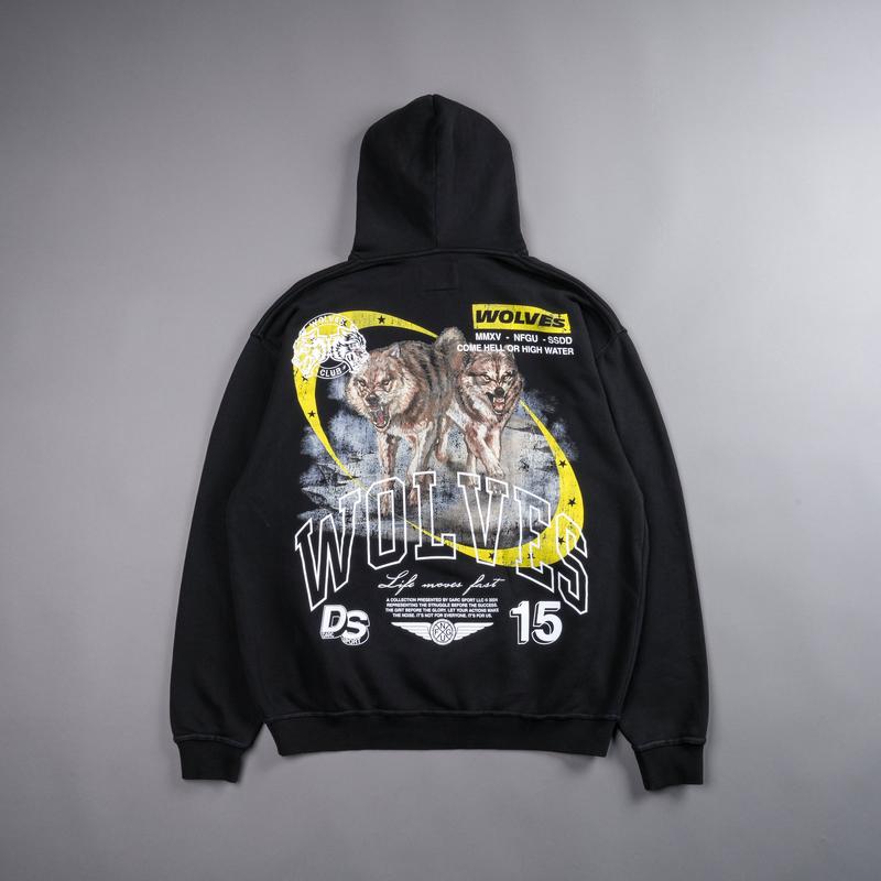 Run With Us \"Vintage Pierce\" Hoodie in Black