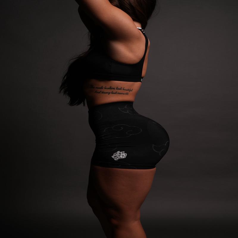 Wolf Cloud Everson Seamless \"Training\" Shorts in Black