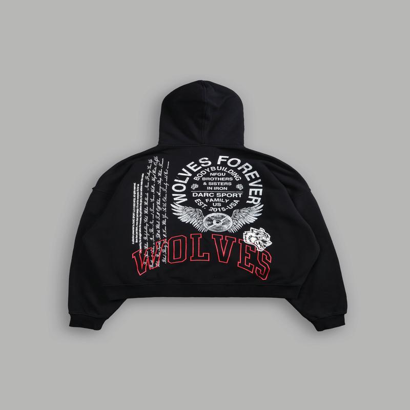 Fearless V2 Darco Double Zip Hoodie in Black