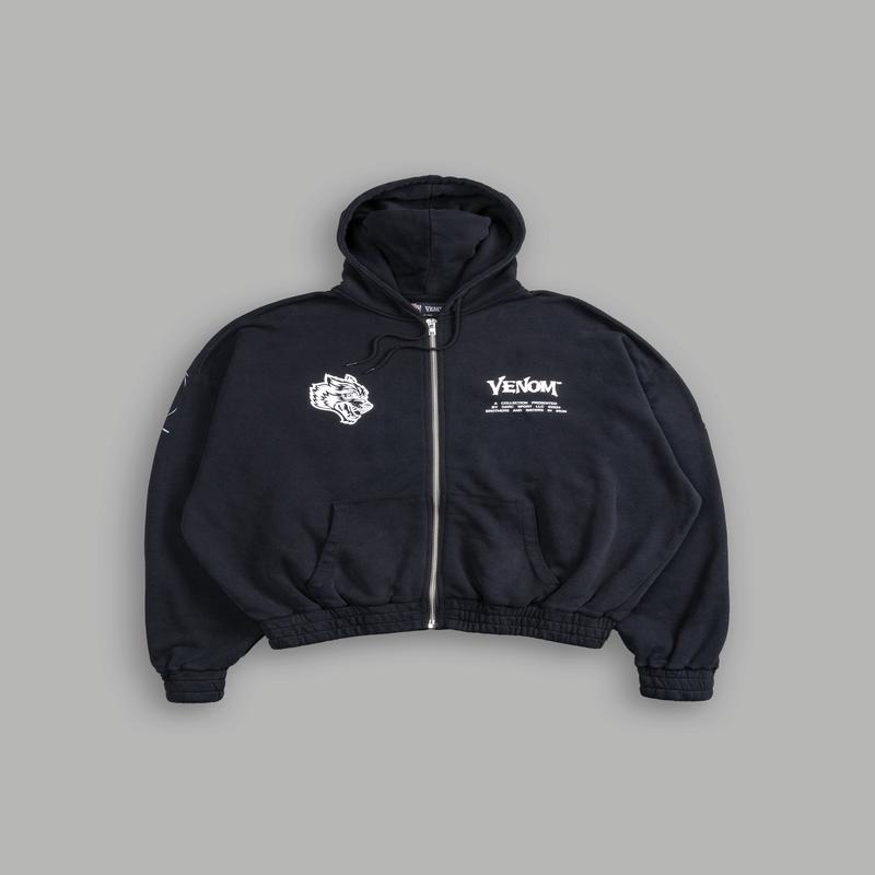 Combined \"Chambers\" Zip Hoodie in Black