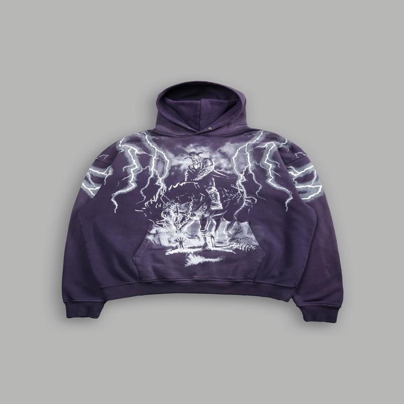 The Last Ride \"Pierce\" Hoodie in Phantom Purple Sun Fade