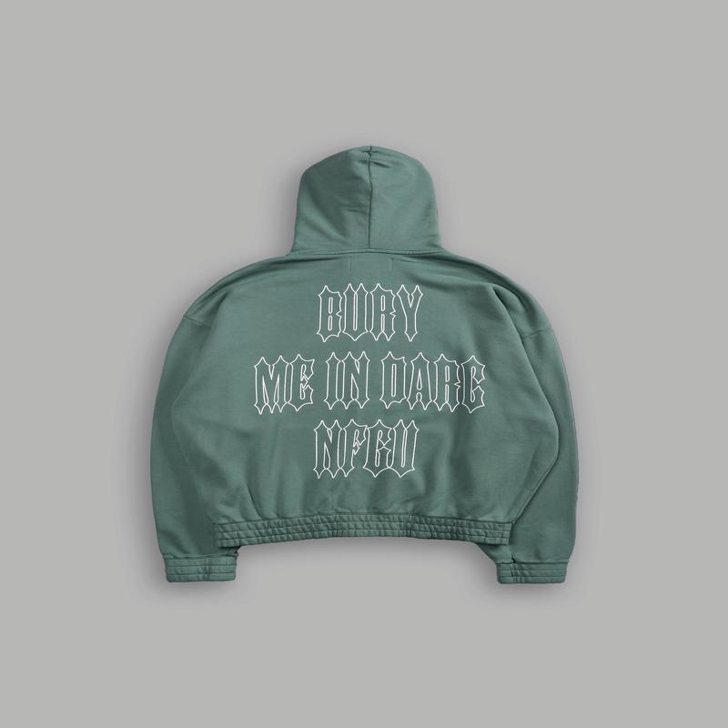 Bury Me In Darc NFGU V2 \"Chambers\" Zip Hoodie in Hunter Green
