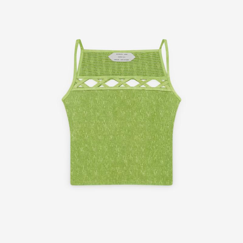 Super Yaya - Womens Lozanges Top - (Green)