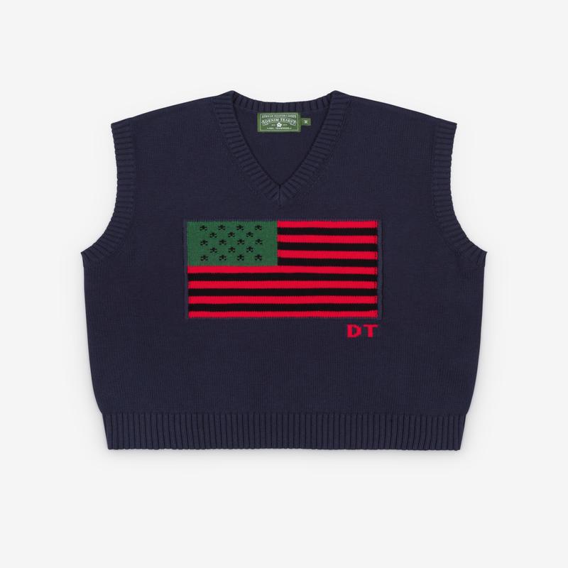 Denim Tears - Men\'s Dt Flag Vest - (Navy)