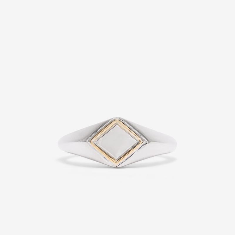 Duffy - Small Square Face Ring - (Multi)