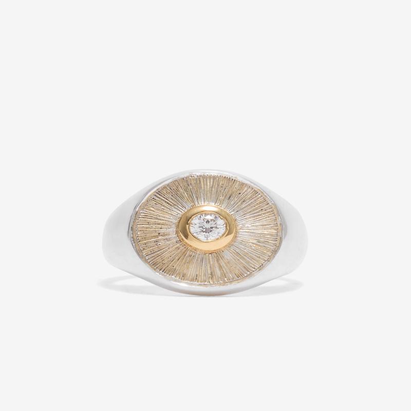 Duffy - Diamond Signet Ring - (Multi)
