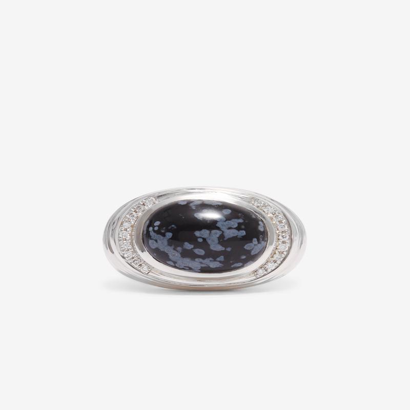 Duffy - Obsidian Diamond Ring - (Multi)