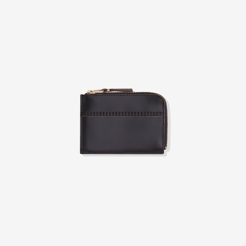 CDG Wallet - Triple Stitch Zip Around Wallet  - (Black SA3100TS)