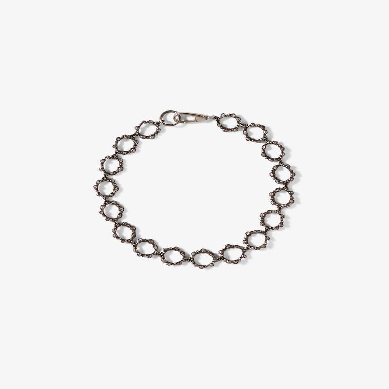 Noguchi Bijoux - Diamond Disc Bracelet - (White Gold)