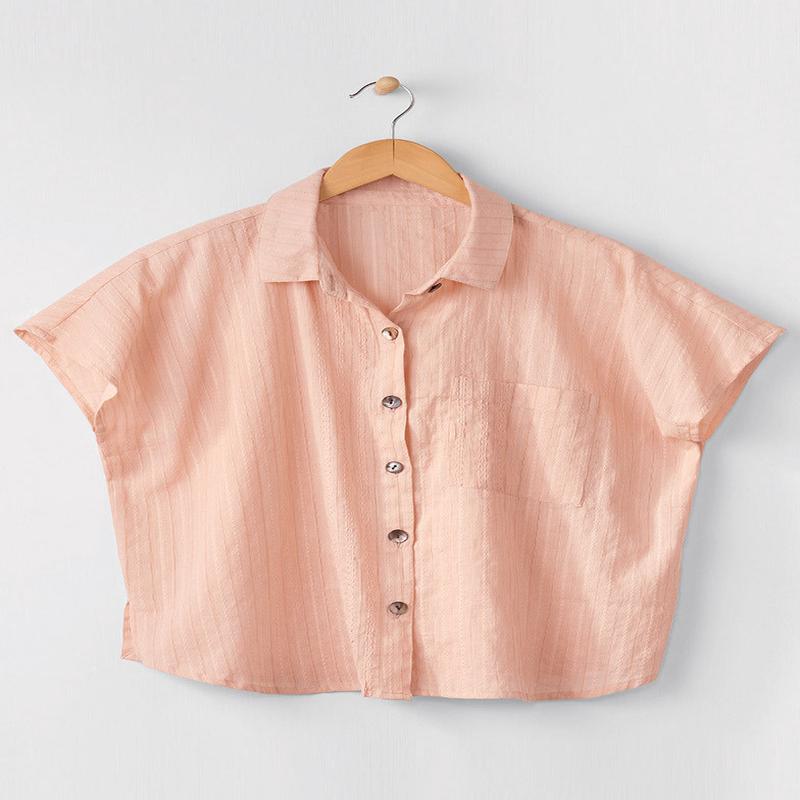Adira Lightweight Cap-Sleeve Shirt