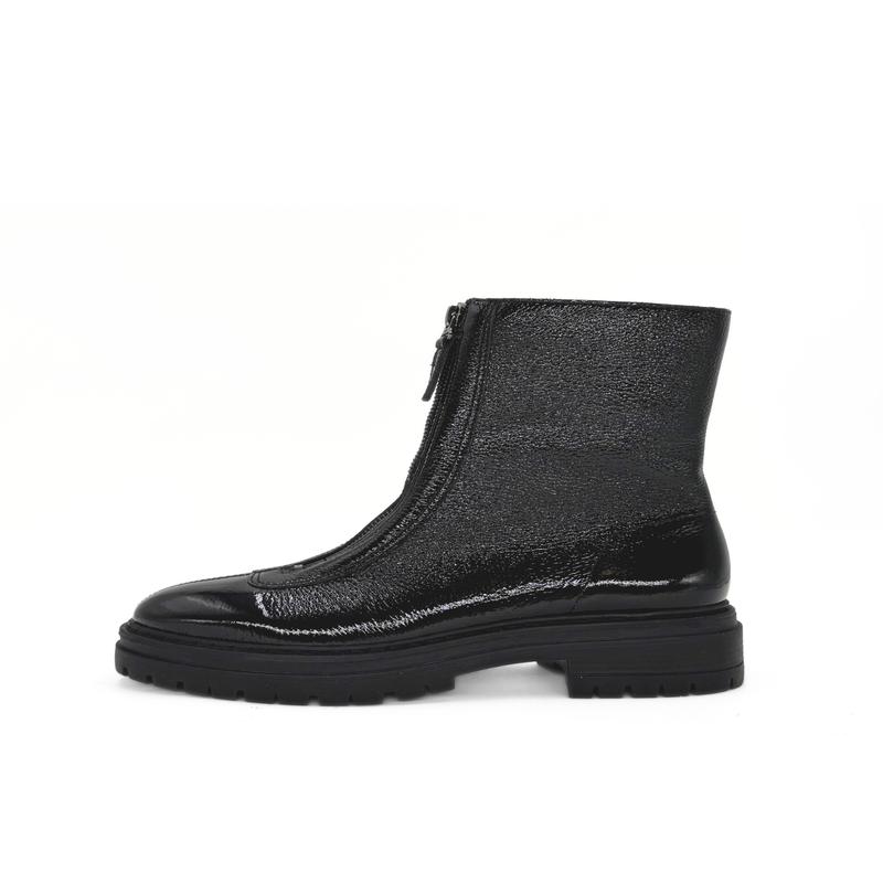 Zorro Patent Leather Booties