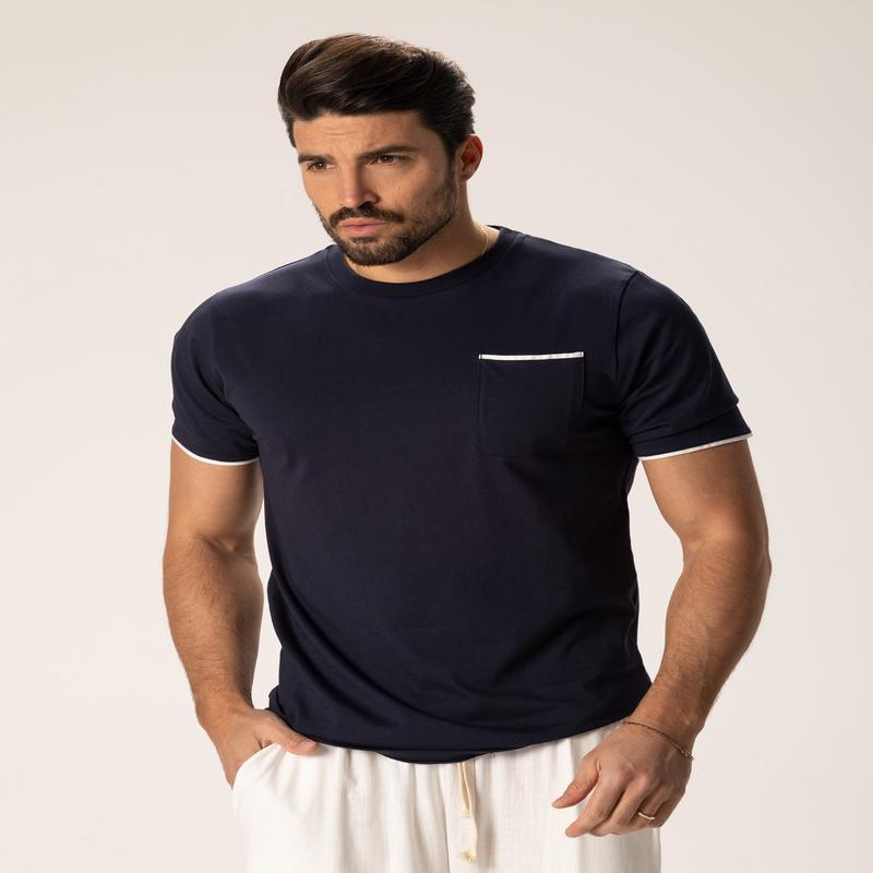 ARNOLD POCKET T-SHIRT IN NAVY