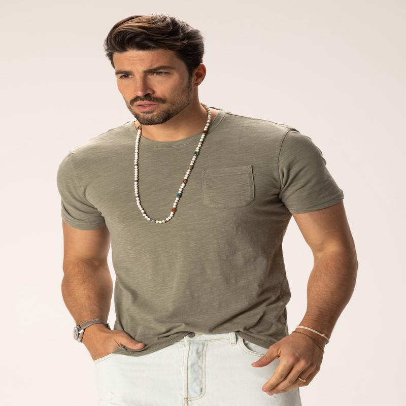 ZULU POCKET T-SHIRT IN ARMY GREEN