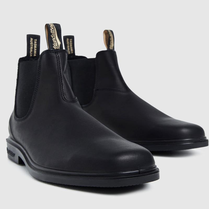 063 Leather Dress Boots Black